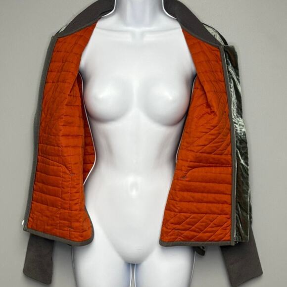 Hei Hei x Anthropologie Iridescent Quilted Velvet Bomber Jacket Womens Sz S - Picture 5 of 7